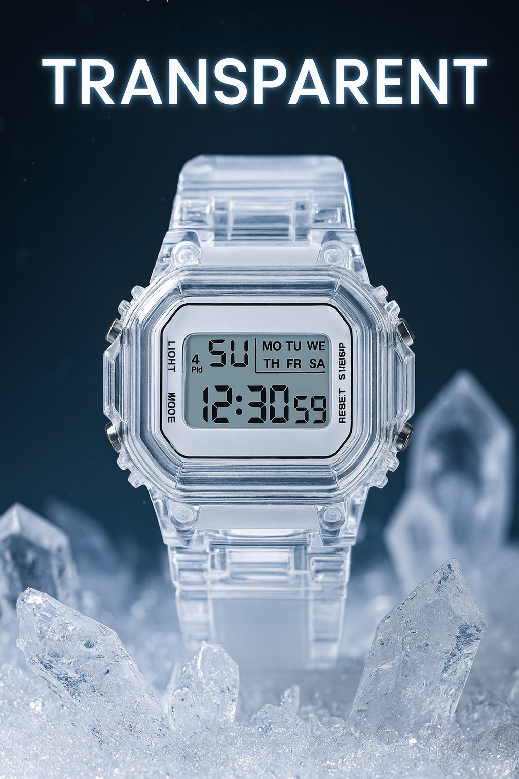 Transparent Digital Watch