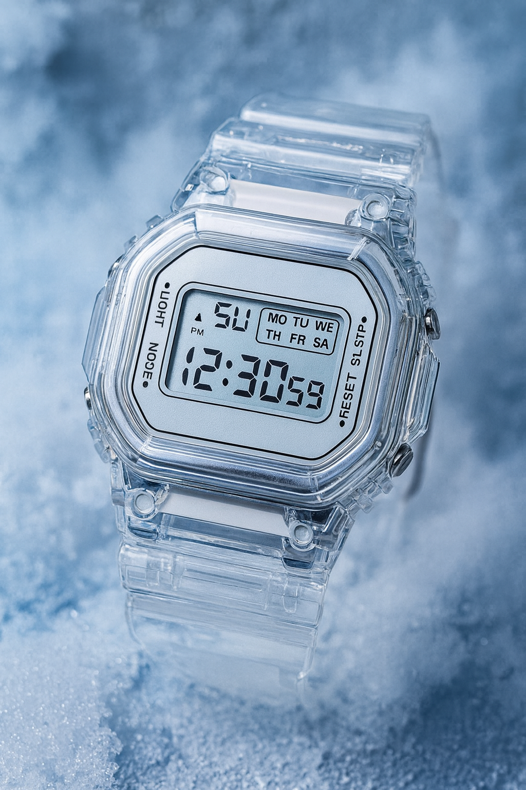 Transparent Digital Watch